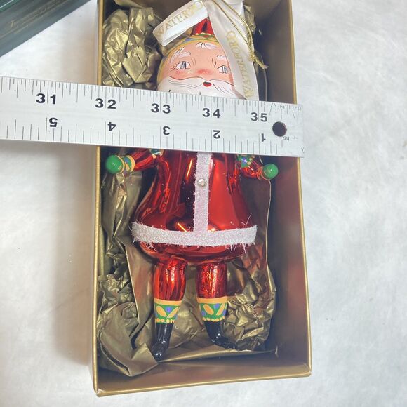 Waterford Yesteryear Santa Holiday Heirlooms Christmas Ornament EUC W/box - Picture 7 of 8